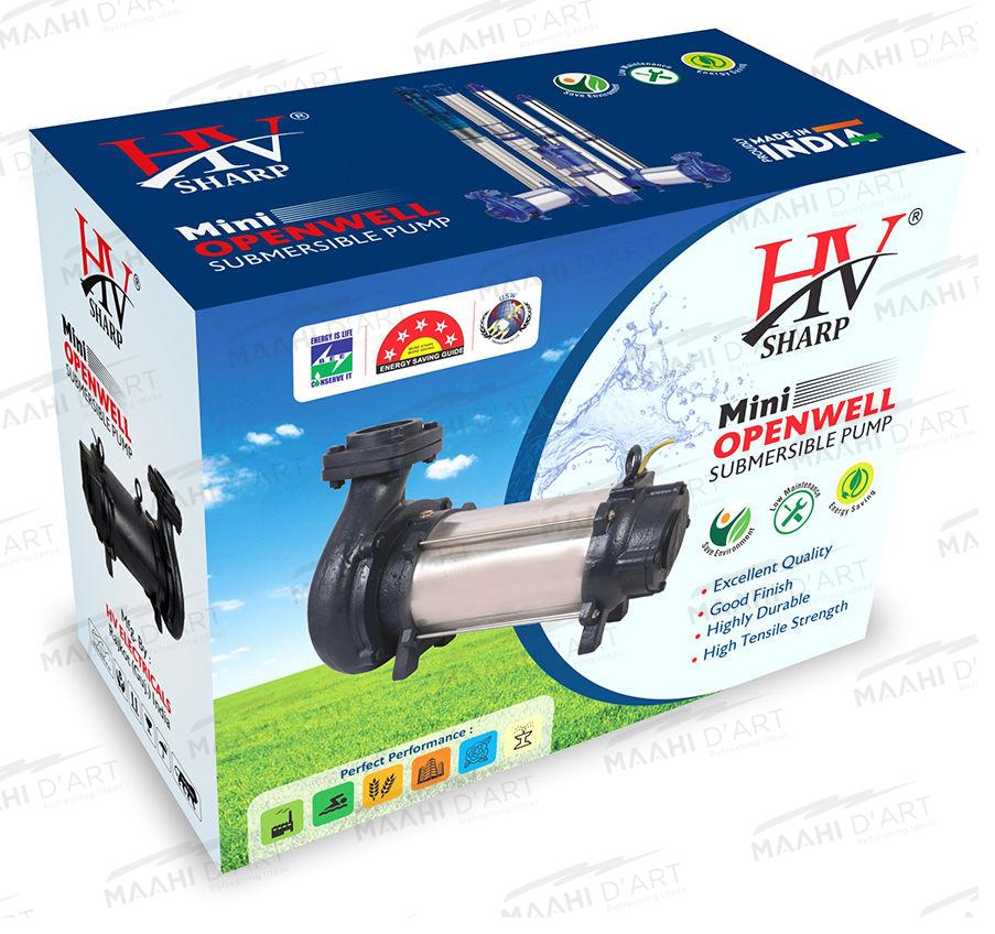 hv-sharp-mini-openwell-pump-packaging-design-top-graphics-designer-service