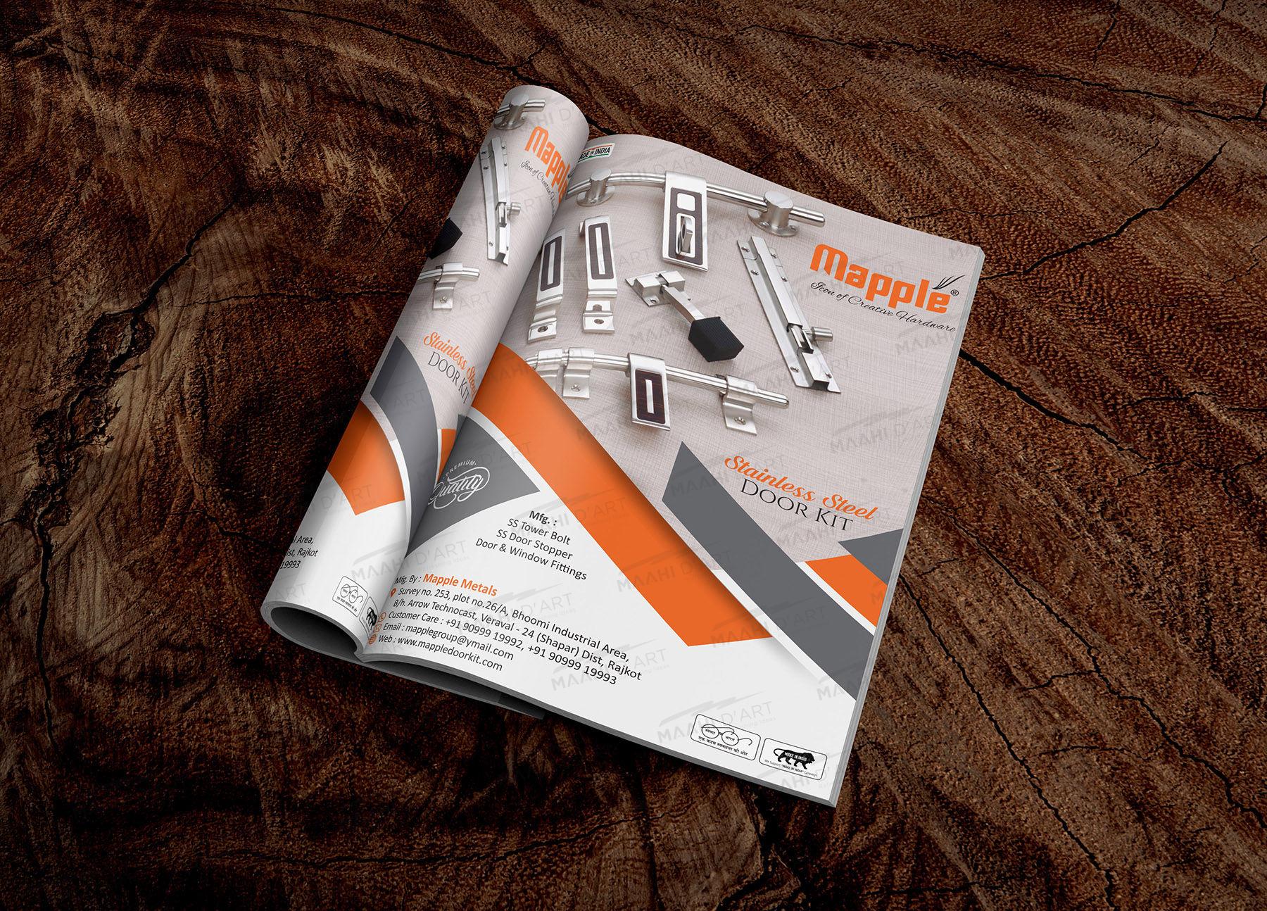 mapple-hardware-stainless-steel-door-kit-advertisement-design