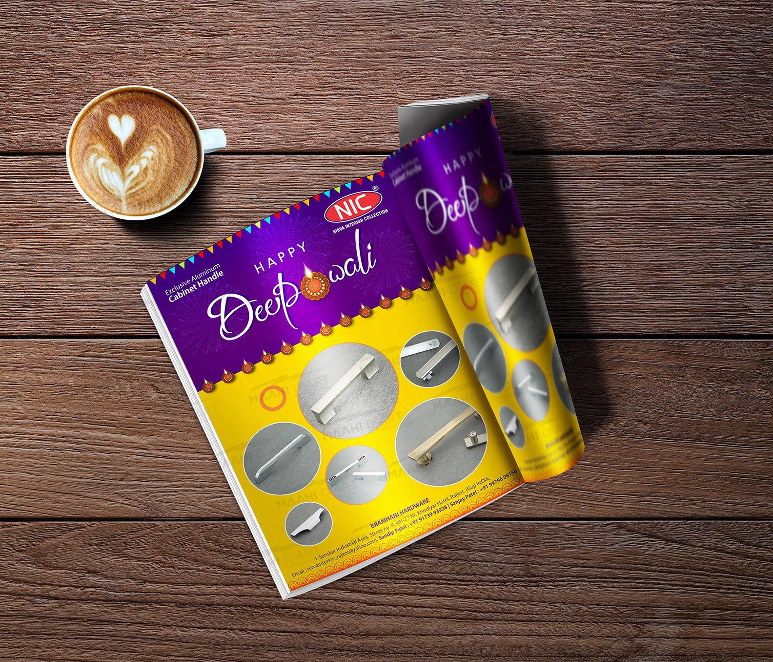 nic-hardware-ss-cabinet-handle-diwali-advertisement-design