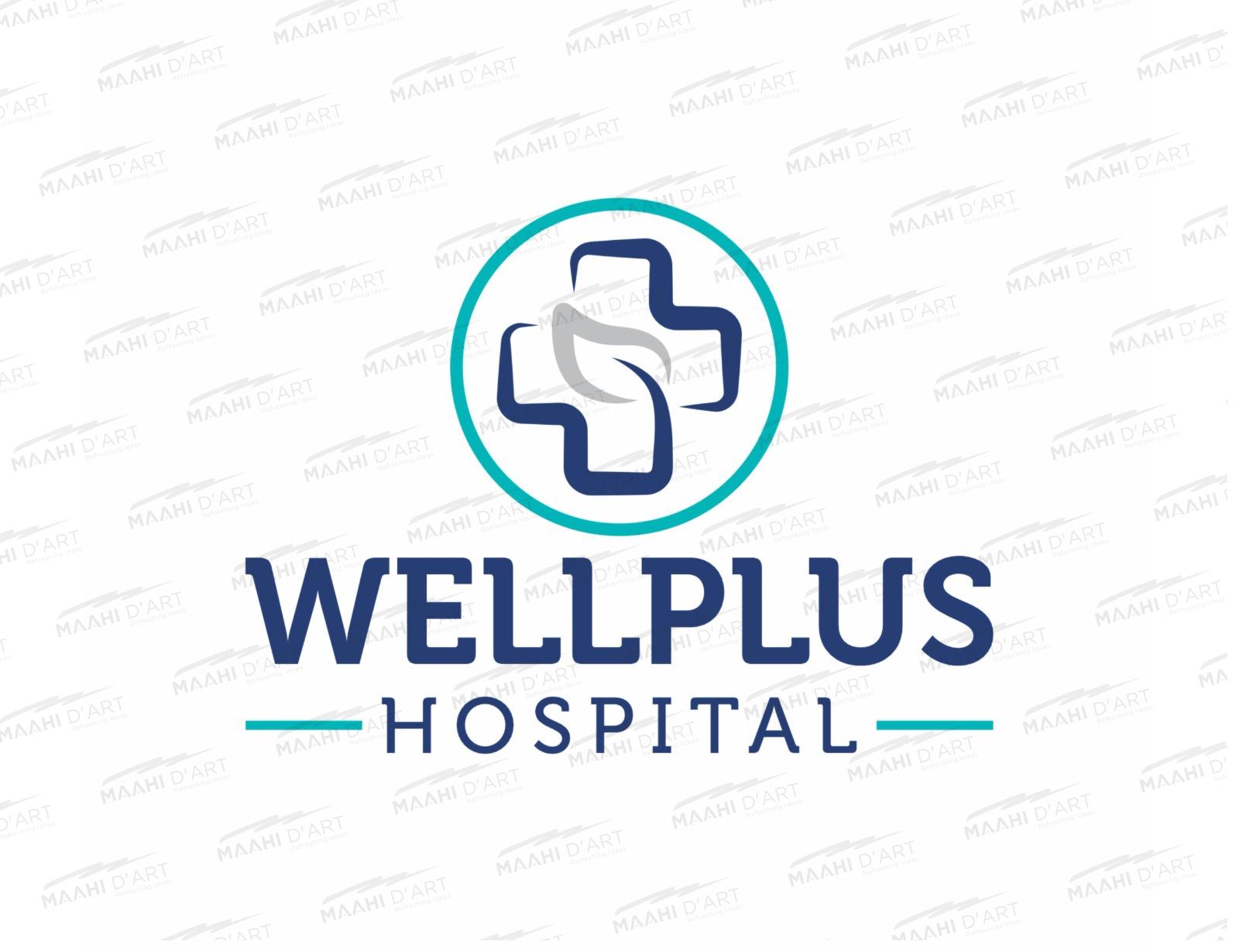 wellplus-hospital-logo-design-maahi-d-art